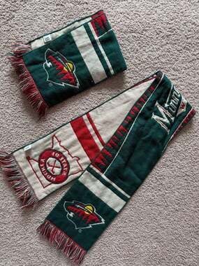 NHL Minnesota Wild 'State of Hockey' Knit Scarf with Fringe